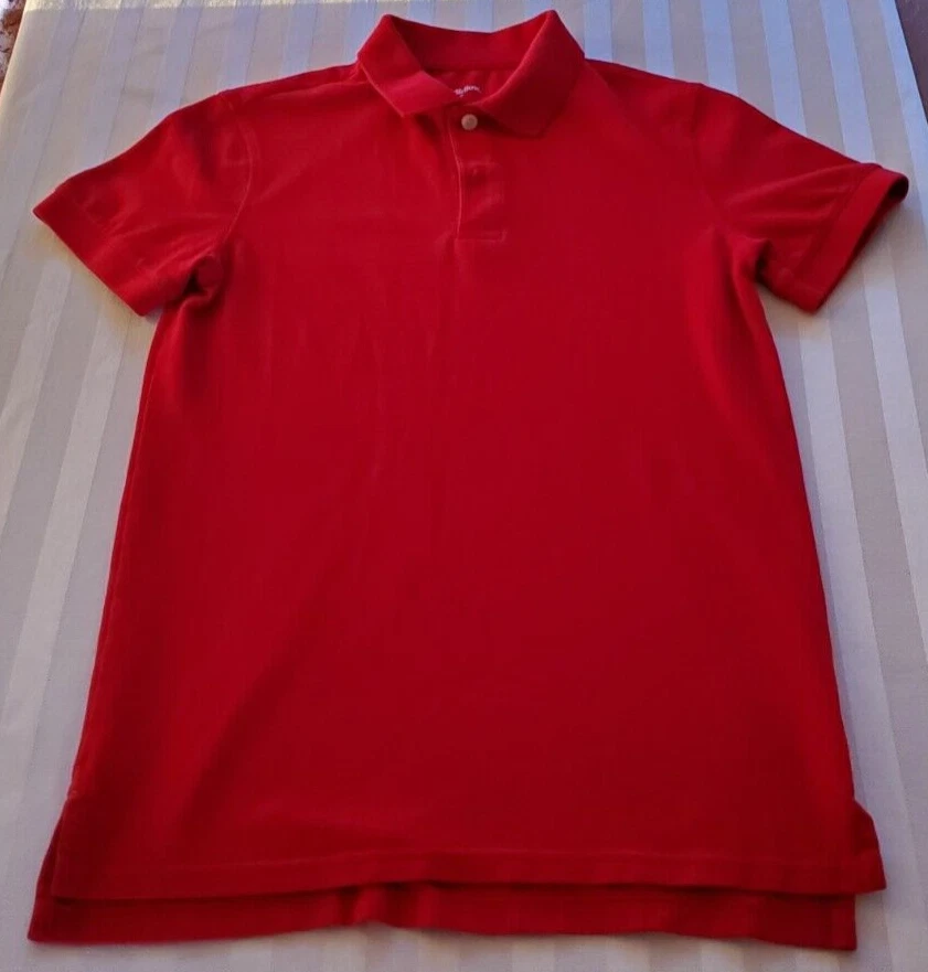 Polo Goodfellow & Co Rojo Loring Talla Pequeña Uniforme Escolar Algodón Poliéster Foto 1 de 3