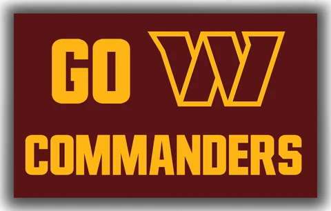 Washington Football Team Memorable GO COMMANDERS Flag 90x150cm 3x5ft Best Banner Cover