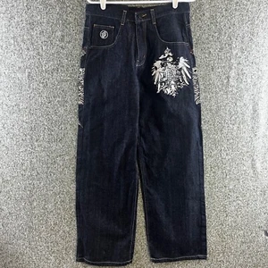 Red Ape Youth Jeans 18 30X29 Blue Baggy Straight Urban Streetwear Skater - Picture 1 of 9