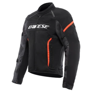 Giacca moto estiva DAINESE AIR FRAME 3 TEX JACKET Nero/Rosso Fluo - Foto 1 di 6