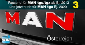 W.B.A. Aufkleber passend für Man Emblem TGS ab Bj. 2013-19  Motiv Österreich  - Bild 1 von 9