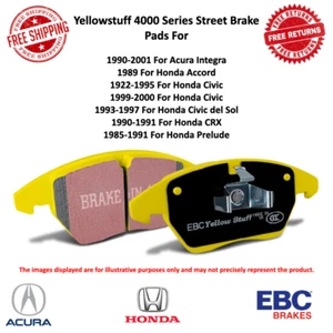 Juego de pastillas de freno traseras EBC Yellowstuff para Acura Integra y Honda Civic / Prelude - Imagen 1 de 6