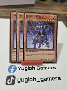 Yu-Gi-Oh Bujingi Warg X3 Different Sets Common Light Played - Picture 1 of 1