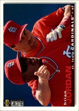 1995 Collector's Choice St. Louis Cardinals Baseball Card #192 Brian Jordan