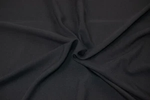 Black Twill Fabric Polycotton Medium Weight by m Clothing Suiting Trousers - Picture 1 of 8