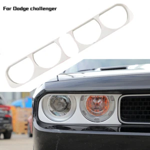 White Exterior Front Headlight Trim Cover for Dodge Challenger 09-14 Accessories - Picture 1 of 8