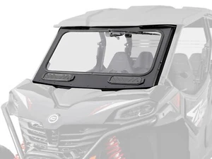 SuperATV Glass Windshield for CFMoto ZForce 800 Trail with Wiper & Vents/2023+ - Picture 1 of 10