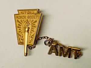   SCHOOL NATIONAL HONOR SOCIETY PIN BACK PIN WITH SIDE PIN - Bild 1 von 3