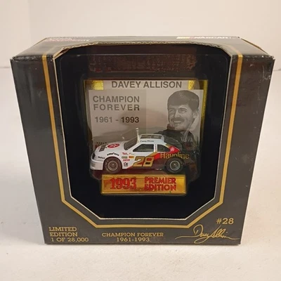 Vintage NASCAR Racing Champions Davey Allison 1993 Premier Edition 1:64 Scale - Image 1 of 4