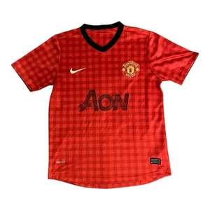 Maglia Manchester United bambino circa M/L calcio Nike rossa Y2K - Foto 1 di 7