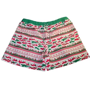 Magellan Fish Gear Shorts Men's Size L Christmas Red & Green Holiday Camo Print - Picture 1 of 9