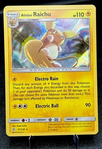 Alolan Raichu 57/236 NM Reverse Holo Rare Sun & Moon Pokémon Card! - Picture 1 of 2