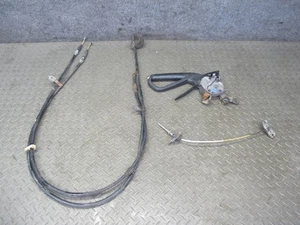 04-08 MAZDA RX8 A/T PARKING EMERGENCY BRAKE HANDLE W CABLE SET OEM - Picture 1 of 18