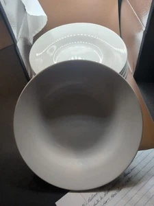 Gibson Everyday Soup Bowls Plain White Set Of 6 - Picture 1 of 2