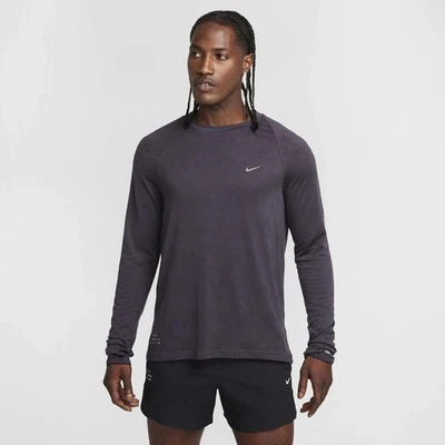 Nike Therma Fit Dri-Fit ADV Correr Manga Larga Camisa Púrpura Para Hombres L FZ1125-573 Foto 1 de 4