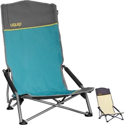 UQUIP Strandstuhl Sandy XL Campingstuhl Faltstuhl Klappstuhl Stahl Faltbar 120kg - Immagine 1 di 4