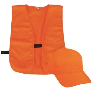 Outdoor Cap BLZCPVY Hunting Vest & Cap Combo, Blaze Orange, Youth, One Size - Picture 1 of 1