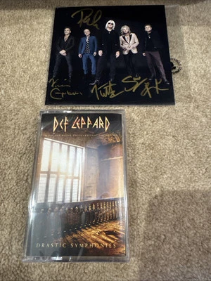 DEF LEPPARD : Drastic Symphonies | 2023 Cassette + SIGNED Art Card | SEALED - Image 1 of 4