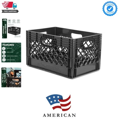 Caja de plástico de alta resistencia de 24 cuartos | Cubo de almacenamiento apilable multiusos para G... Foto 1 de 4