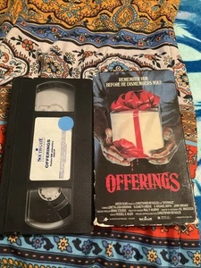 Offerings 1989 VHS Loretta Leigh Bowman Elizabeth Greene Horror - Picture 1 of 6