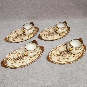 Temptations Old World Confetti Set (4) Chicken Soup Sandwich Bowl Plate Ovenware - Picture 1 of 13