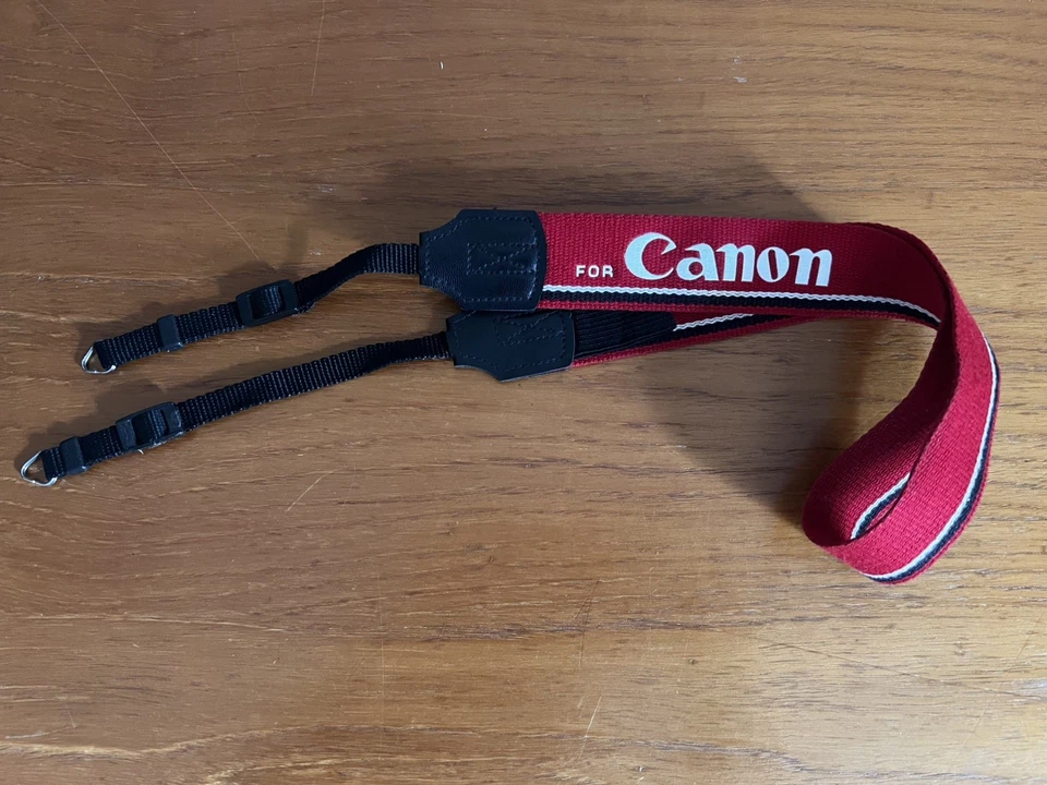 CANON Red, White  lettering Wide Camera Strap - Image 1 of 1