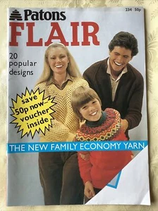 Patons Flair knitting pattern book 234. 20 popular DK designs for the family - Picture 1 of 17