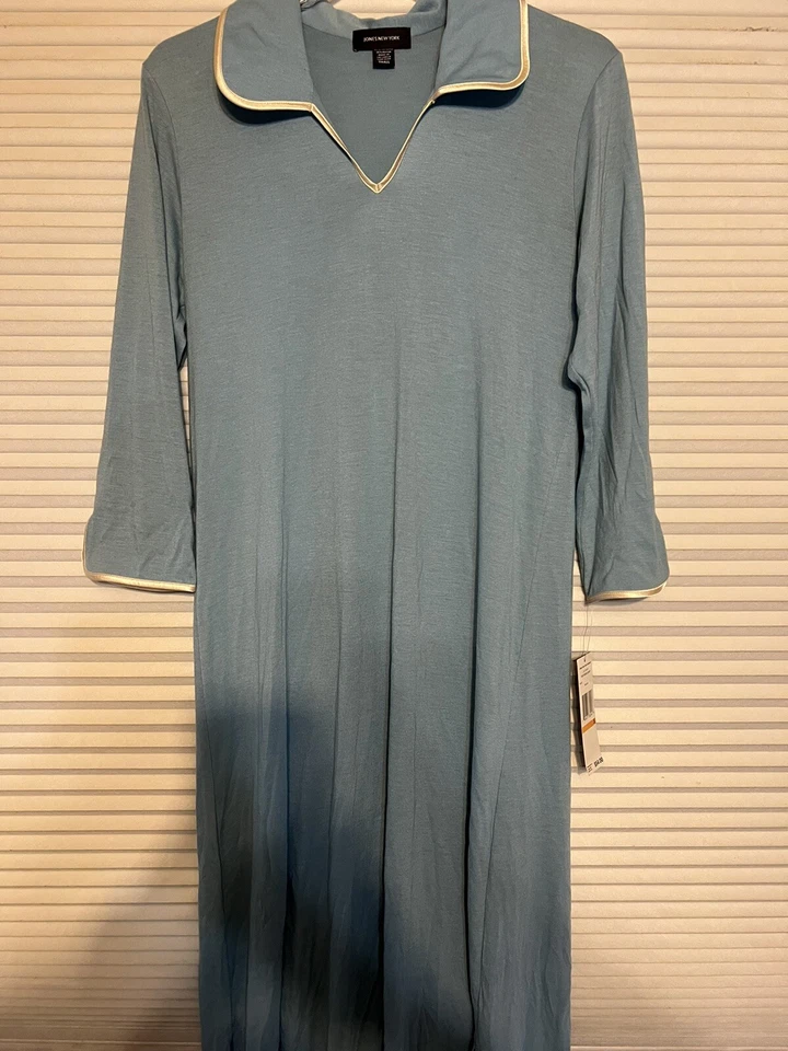 JONES NEW YORK Long Blue NIGHTGOWN  SIZE Small - Image 1 of 1