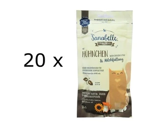 (EUR 36,10 / kg)  Sanabelle Hühnchen & Milchfüllung Snack 20 Tüten - Bild 1 von 2