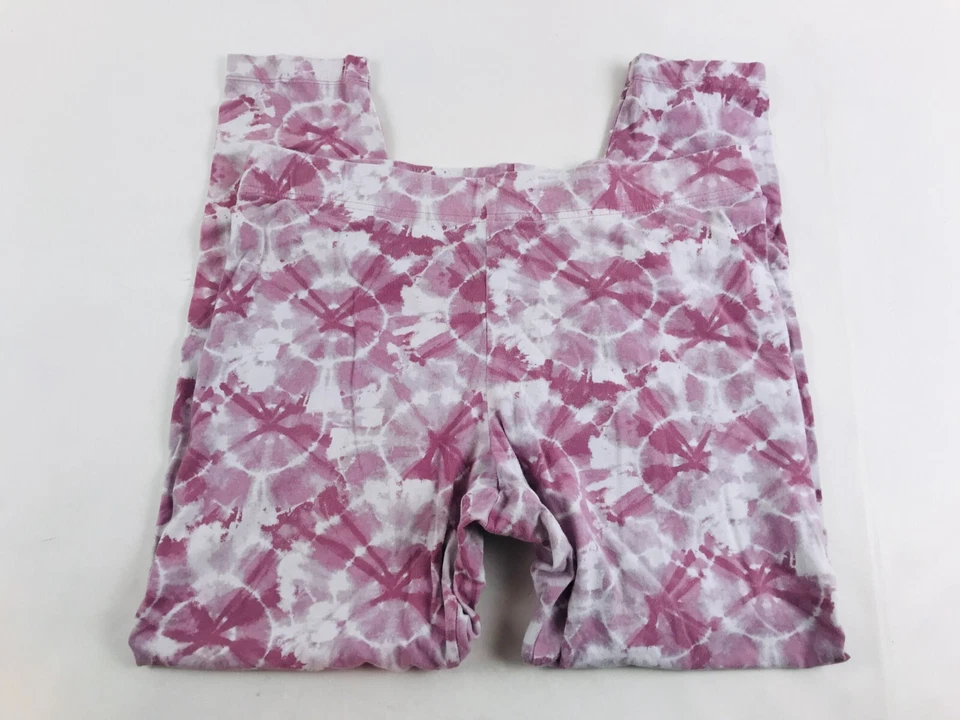 Pantalones de yoga Old Navy para mujer talla grande púrpura blanco tie dye salón elásticos Foto 1 de 4