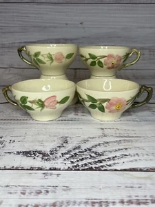 Vintage Franciscan Earthenware Desert Rose USA Tea Cup Coffee Mug Lot Of 4 - Picture 1 of 11