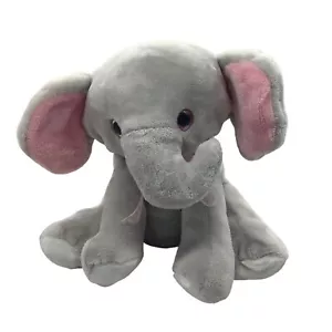 Grauer Elefant Plüschtier Stofftier rosa Ohren weich kuschelig Dies & Das OHNE ETIKETT - Bild 1 von 5