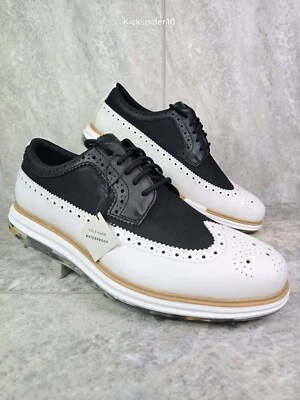 Tênis de golfe masculino Cole Haan ZeroGrand OG Tour tamanho 10 couro impermeável - Imagem 1 de 4