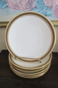 JPL Jean Pouyat Limoges France Set Of 6 Porcelain Dessert Plate 7.5" - Picture 1 of 8