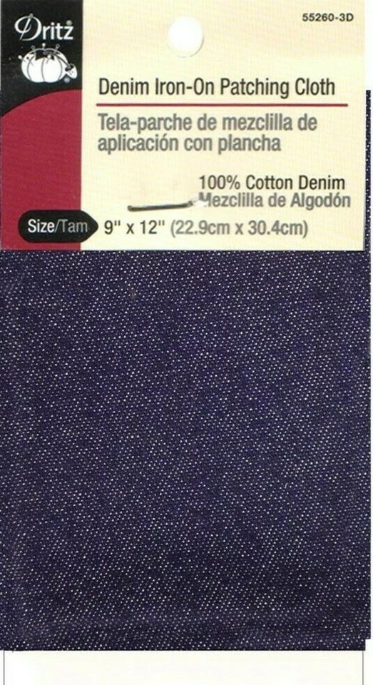 Dritz ~ (55260-3D) - Denim Iron-on Patches - 1 ct. - Image 1 of 1