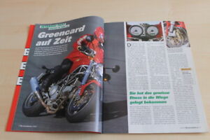 Motorradfahrer 2133) Ducati M 900 i.e. mit 78PS im TEST auf 7 Seiten