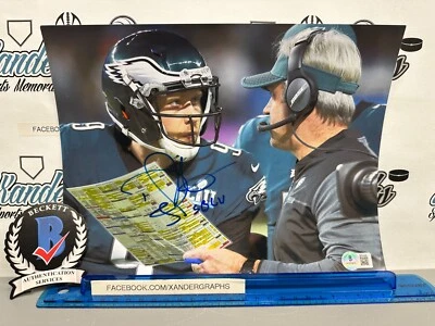 FOTO DE FÚTBOL 8X10 FIRMADA AUTOGRAFIADA POR EL ENTRENADOR DOUG PEDERSON BECKETT BAS PHILLY Foto 1 de 4