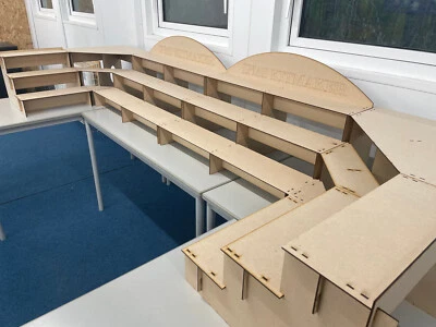 KOLAT CREATIONS Complete Craft Fair Shelving Solution to Display your items. Retail Counter. POS