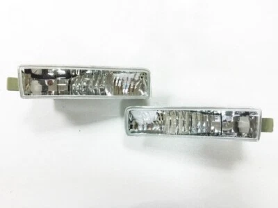 1 par de luces de giro de parachoques CROMADAS para Honda Prelude BB 1997-2001 Foto 1 de 2