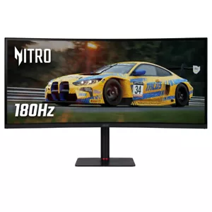 Acer Nitro XV345CURV3 34" UWQHD VA FreeSync Premium 180Hz Curved Gaming Monitor - Picture 1 of 8