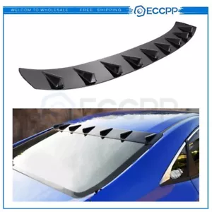 For 16-21 Honda Civic Sedan 4dr Carbon Fiber Style Rear Roof Spoiler Wing - Picture 1 of 6
