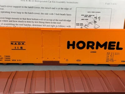 O Scale Intermountain AAR Class RSM Steel Sided Ice Bunker Hormel #115 O910 - Image 1 of 4