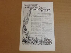 1913 SANTA FE THE GRAND CANYON of ARIZONA art print ad - Picture 1 of 1