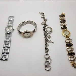 Lot Of 4 Quartz accessories Women's Watchs All Have NEW BATTERY - Picture 1 of 10
