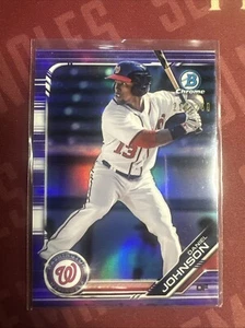 2019 Bowman BCP-22 Daniel Johnson Chrome Prospects Purple Refractor #/250 Giants - Picture 1 of 2