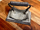 Antique Cast Iron Geneva Rocking Clothing Crimper Hand Fluter & Base 1866 (16D)