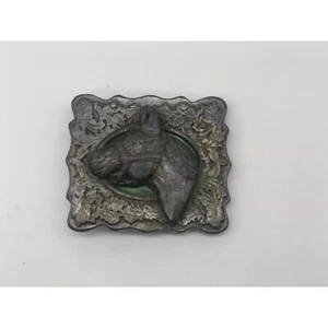 C+J Horse Head Metal Belt Buckle Made In The USA - Picture 1 of 3