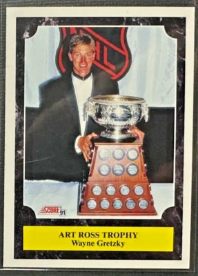 Wayne Gretzky Ross 1991-92 Score Canadian Bilingual #317 - Image 1 of 2