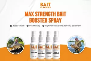 Bait Flavours - 50ml Max Strength Bait Booster Spray - 18 Flavours - Picture 1 of 24