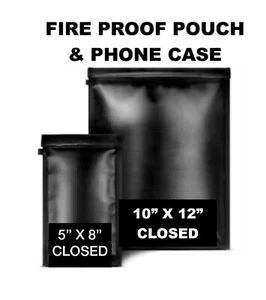 Bolsa de dinero a prueba de fuego 2000 °F bolsa de documentos a prueba de fuego impermeable segura grande - Imagen 1 de 2